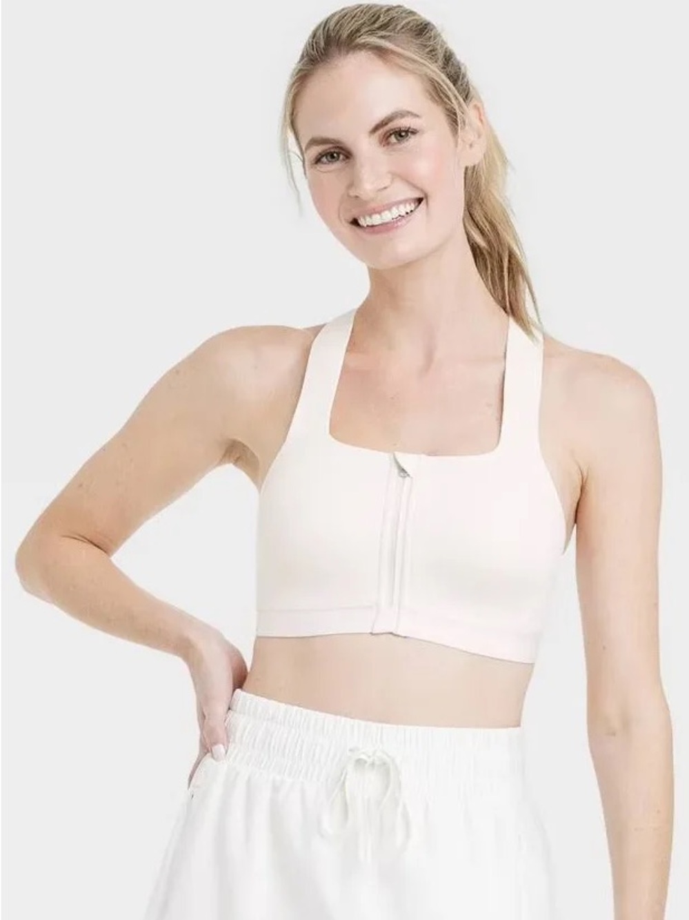 34C White Sports Bra
